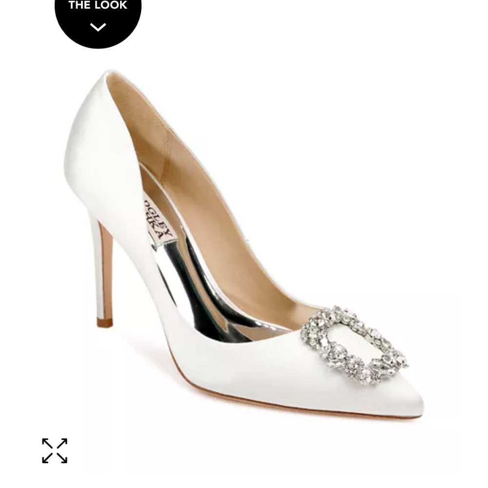 Badgley Mischka Women's Cher Crystal Buckle Pumps